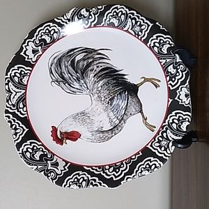 Designed Rooster Plate